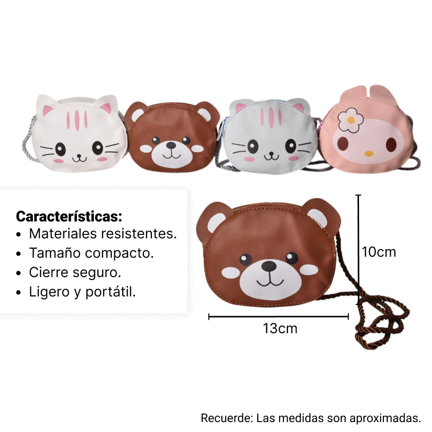 bolso sintetico para niñas dim:13*10*4