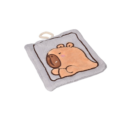 TOALLA PARA MANOS MICROFIBRA PEQUEÑA POLIESTER DISEÑO CAPYBARA