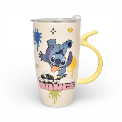 MUG POCILLO CON TAPA PLASTICA PERSONAJE 580ML DIM:8X8X15