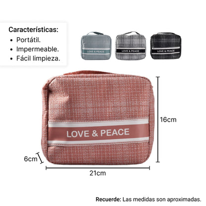 COSMETIQUERA EN POLIESTER DIM:21*17*7CM