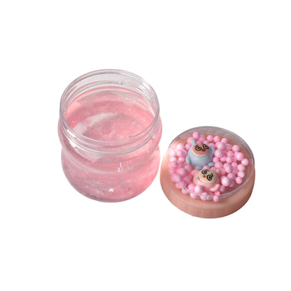 SLIME CON PEPITAS ESCARCHADO GEL MOLDEABLE DIM:7CM