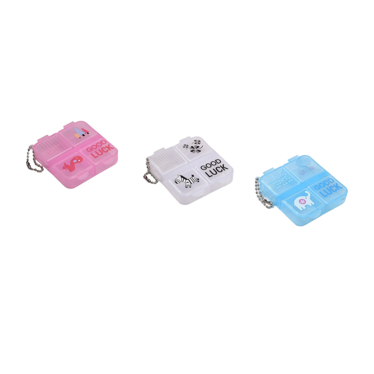 organizador pastillas cuadrado dim:6*6*1,5