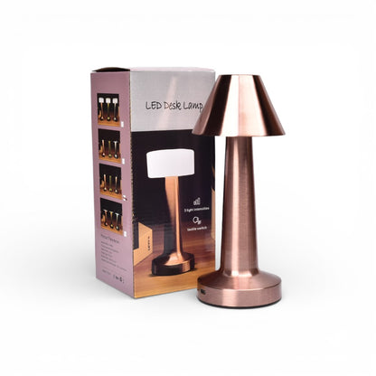 LAMPARA METALICA PLASTICA RECARGABLE CON CABLE USB