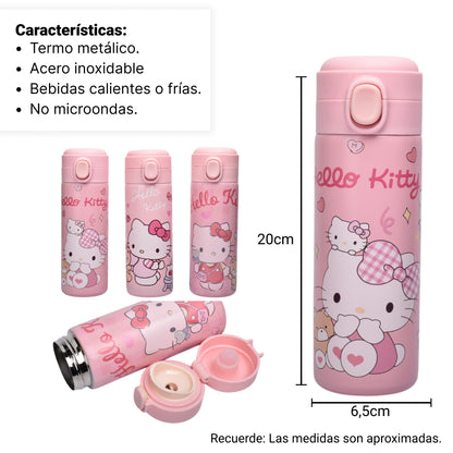 TERMO METALICO 500ML PERSONAJE DIM:6X6X20