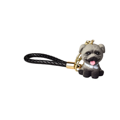 LLAVERO RESINA FORMA DE PERRO VARIOS COLORES DIM:5X3X4