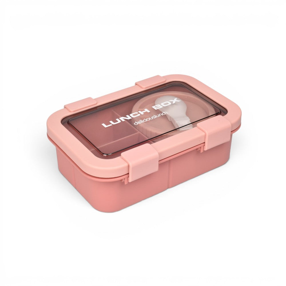 portacomida con division recirpiente y plato plastico 1000ml