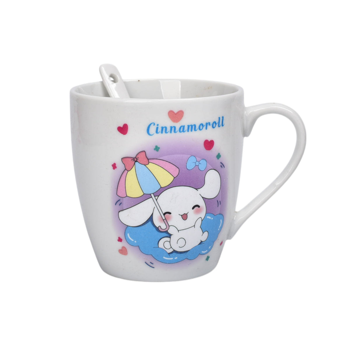 set pocillo con cuchara ceramica 180ml personaje