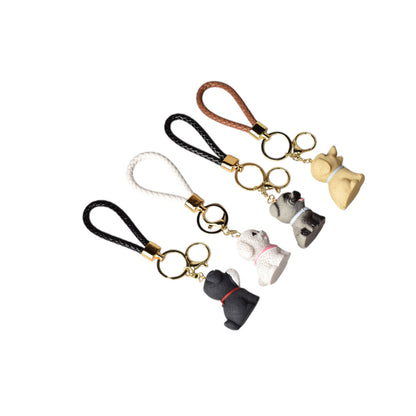 LLAVERO RESINA FORMA DE PERRO VARIOS COLORES DIM:5X3X4