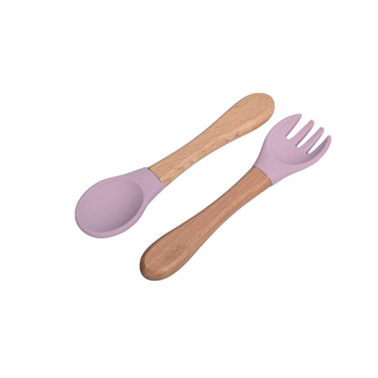 PLATO CON CUBIERTO SILICONA PARA NIÑOS DIM:20X18X3