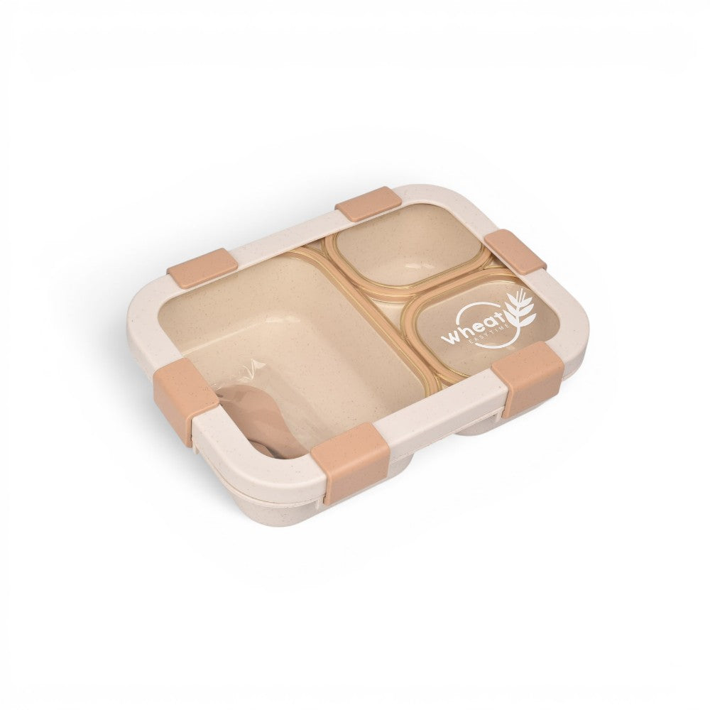 portacomida plastico con divisiones y cubiertos  850ml