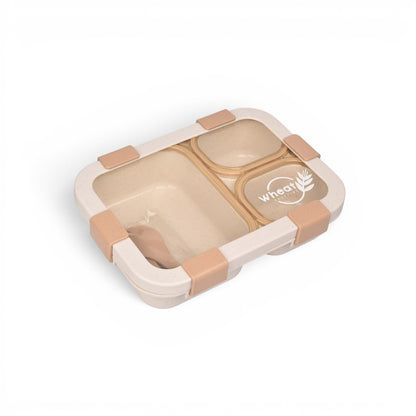 PORTACOMIDA PLASTICO CON DIVISIONES Y CUBIERTOS  850ML