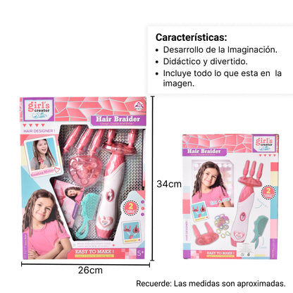 KIT DE CABELLO INFANTIL NIÑAS CON ACCESORIOS JUGUETE