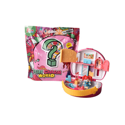 JUGUETE MUÑECA SORPRESA CON ACCESORIOS PLASTICO DIM:26X23X13