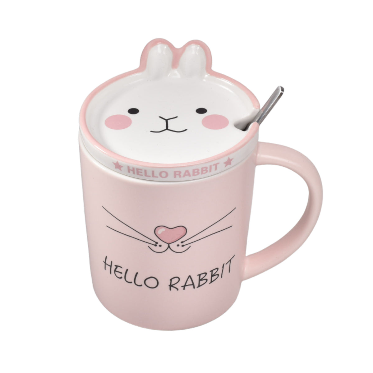 mug pocillo con cuchara ceramica