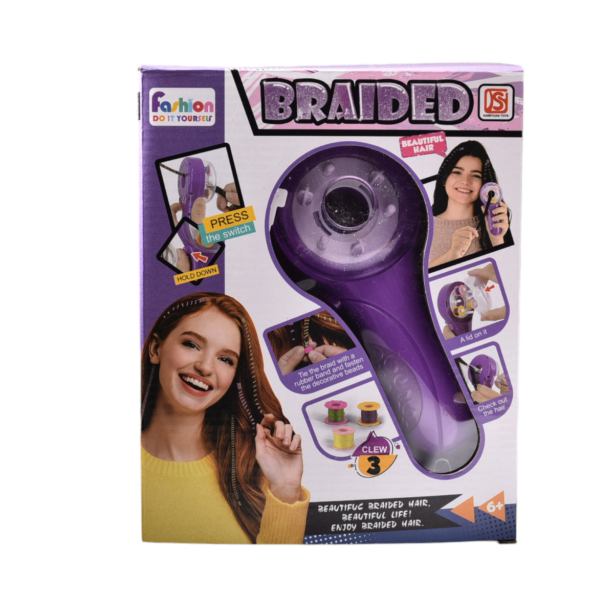 kit trenzador infantil de pelo con accesorios