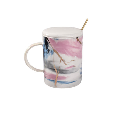 MUG POCILLO CON CUCHARA CERAMICA