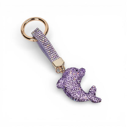LLAVERO RESINA Y  METAL DELFIN DIM:6X5X1
