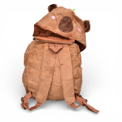MALETA MORRAL CAPYBARA PELUCHE POLIESTER DIM:29X25X7