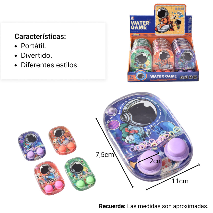 atari de agua astronauta juguete en plastico