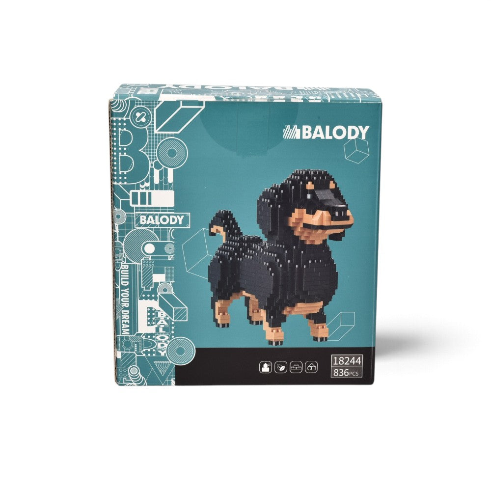 juguete armable coleccionable perro dim: 13.5*15*8