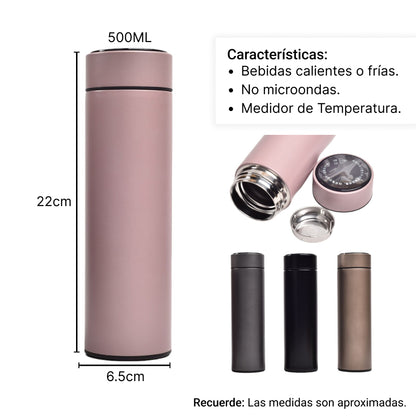 TERMO CON MEDIDOR DE TEMPERATURA 500ML