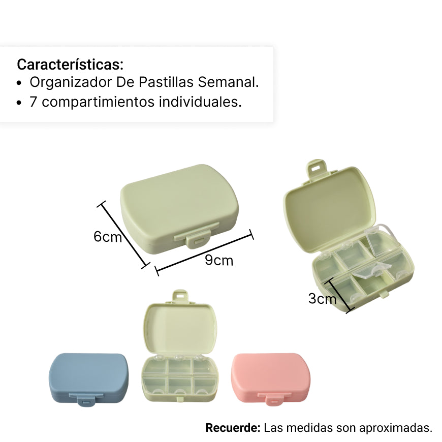 organizador de pastillas dim:9x6