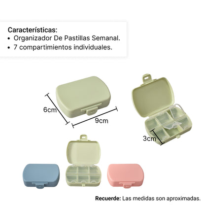 ORGANIZADOR DE PASTILLAS DIM:9X6