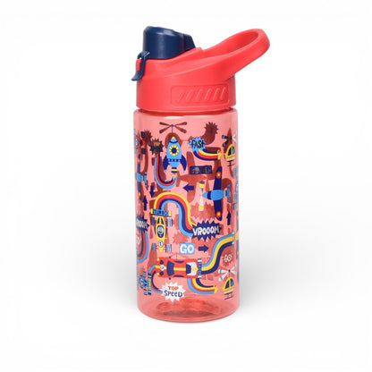 BOTELLA DE AGUA  INFANTIL PLASTICO 480ML DIM:6X6X19