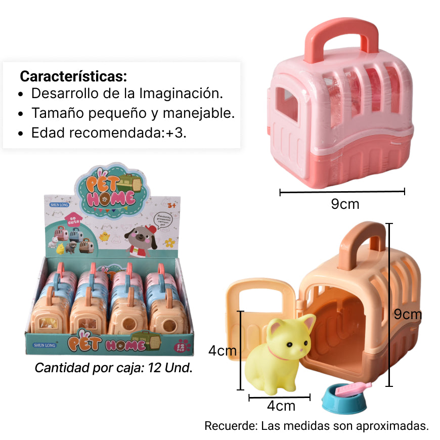 juguete animales con maletica