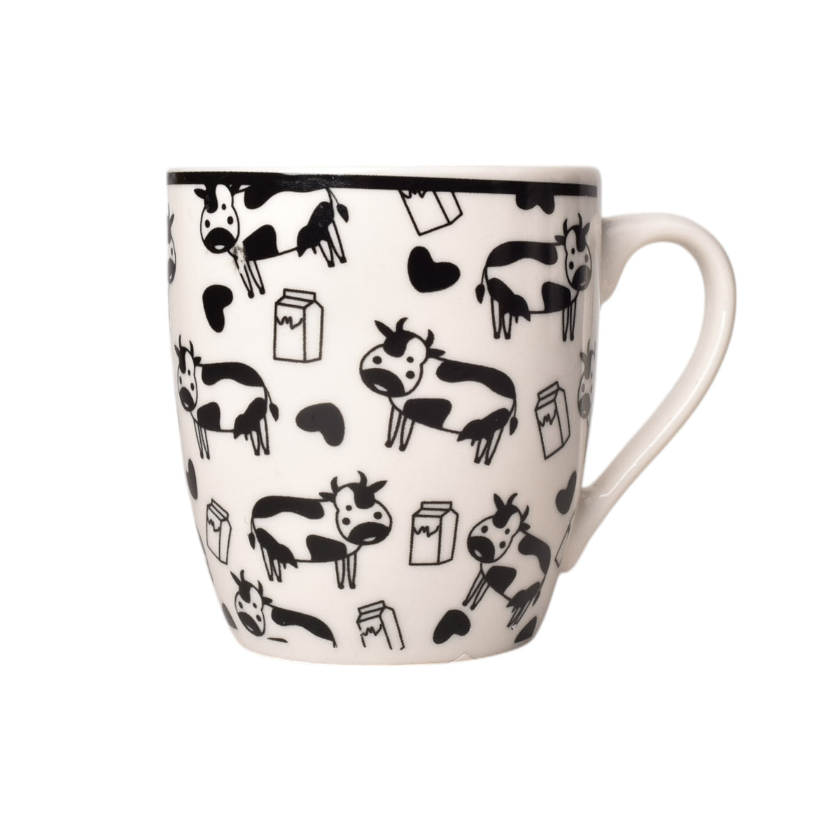 mug pocillo ceramica diseño de vacas 200ml dim:7x7x8