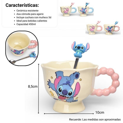 MUG POCILLO CERAMICA PERSONAJE 450ML DIM:10X10X8