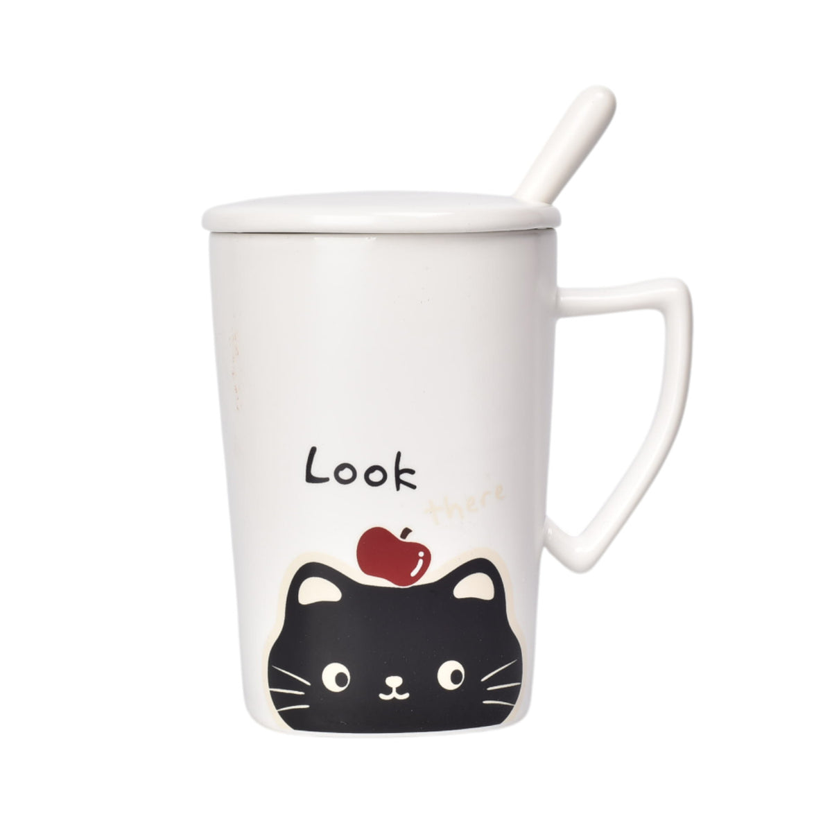 mug pocillo ceramica con tapa 360ml dim:11x8x8