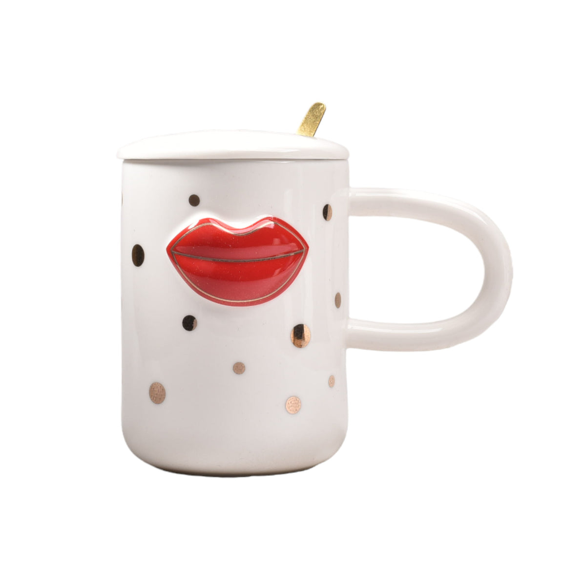 mug pocillo con cuchara ceramica