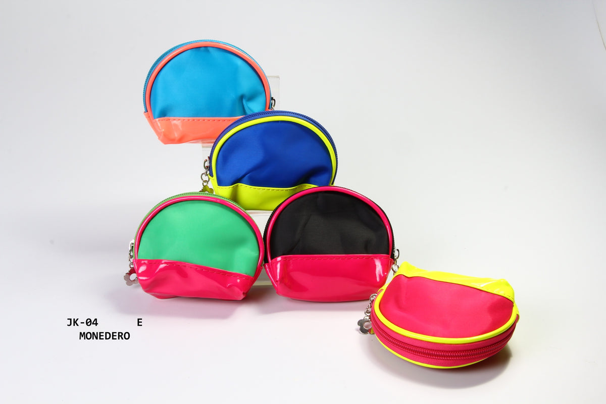 monedero lona colores fuertes