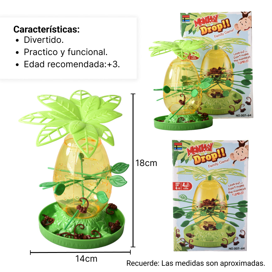 juego de mesa interactivo monos locos para niños saltarines