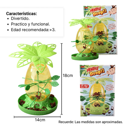 JUEGO DE MESA INTERACTIVO MONOS LOCOS PARA NIÑOS SALTARINES