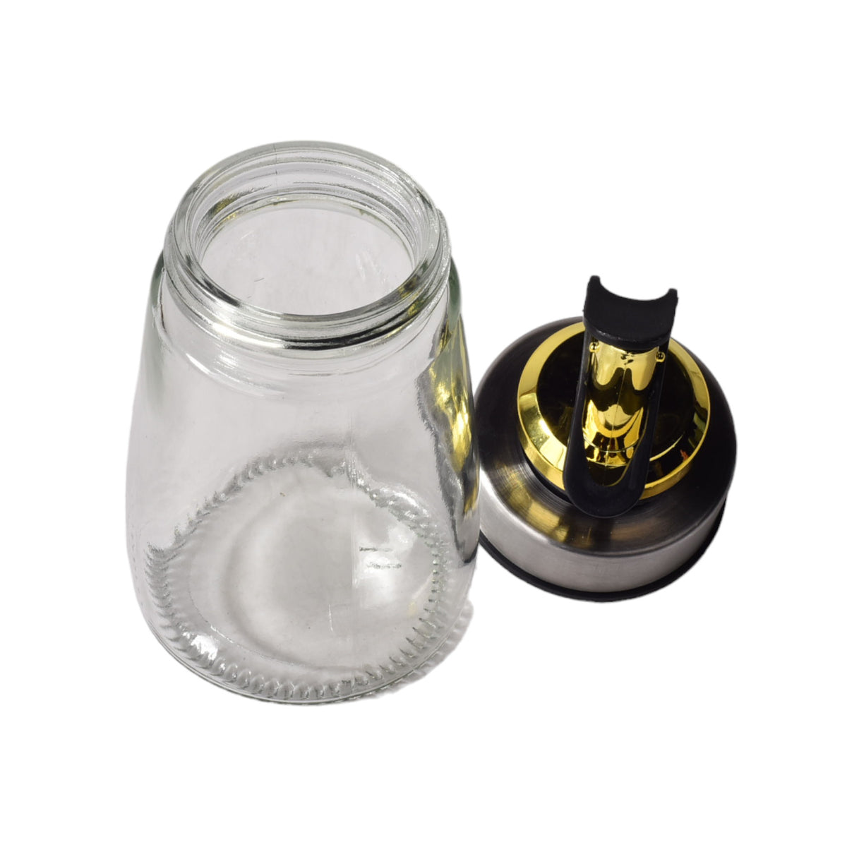 botella vidrio dispensador de aceite dim:7x7x15cm