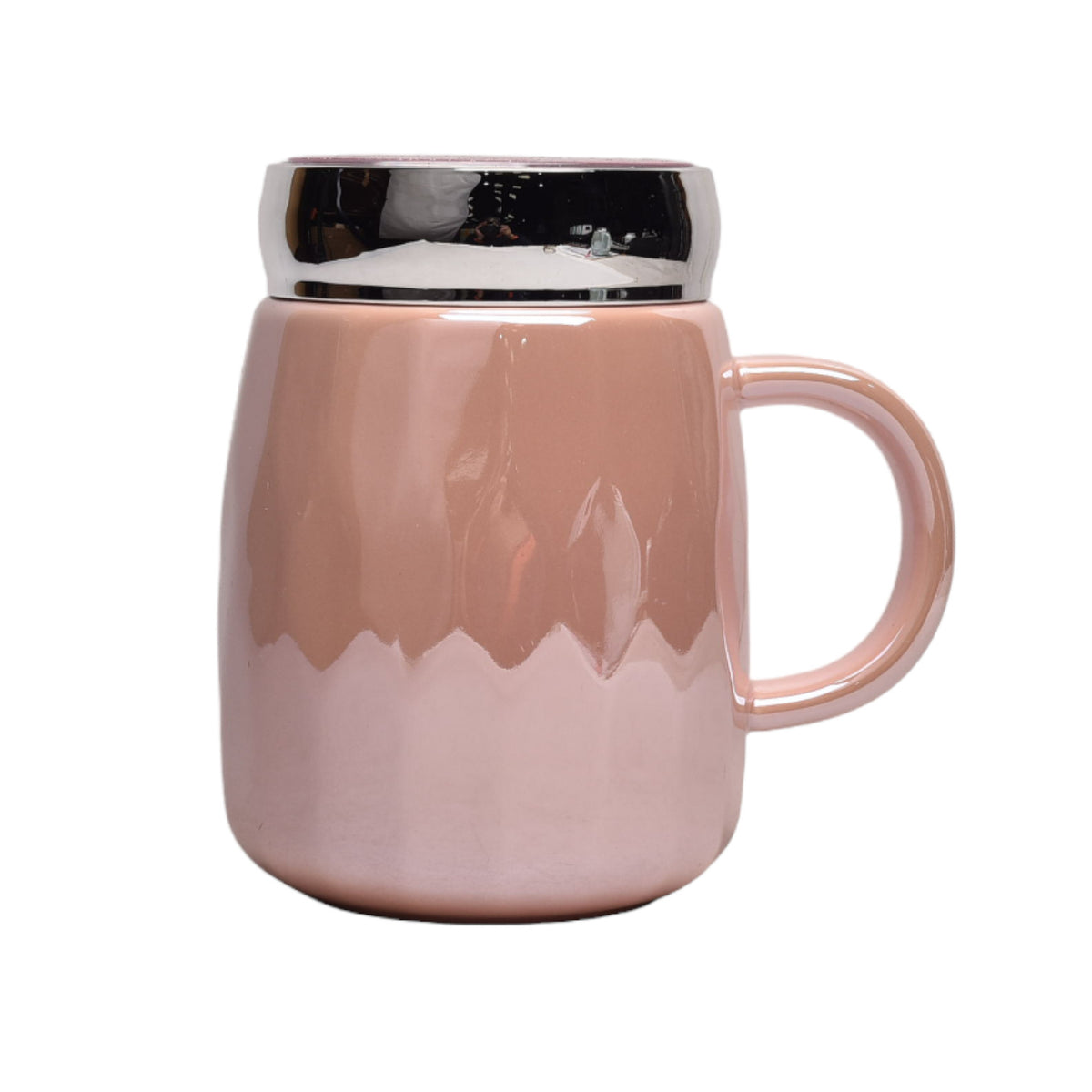 mug pocillo con tapa en ceramica