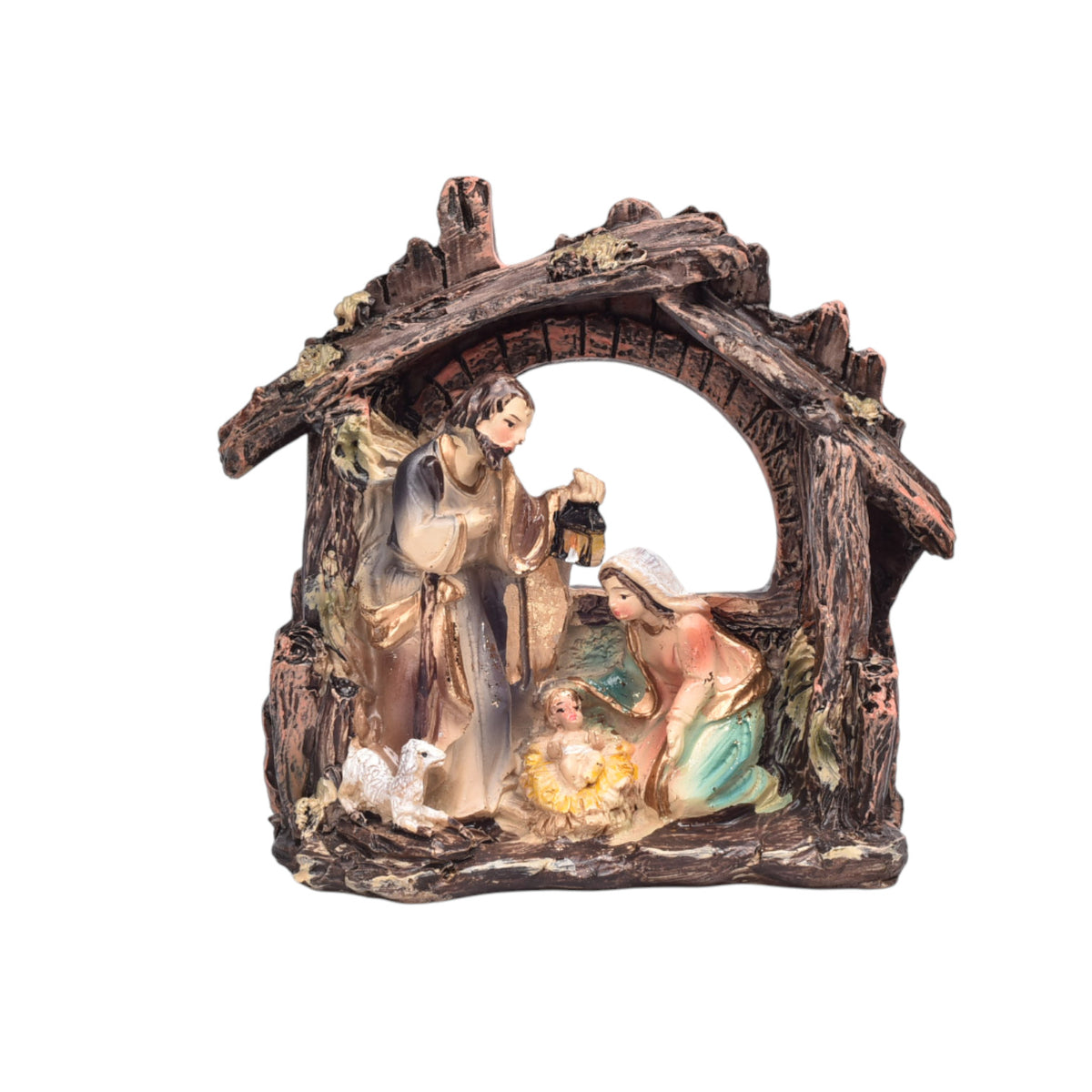 adorno figura de pesebre resina dim:12x12x3