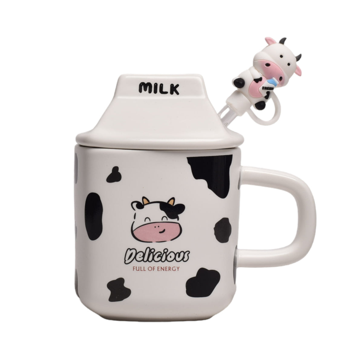 mug pocillo en ceramica forma vaca