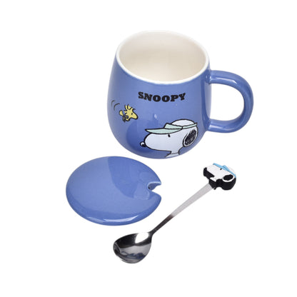 POCILLO CERAMICA SNOOPY PERSONAJE 370ML DIM:9X9