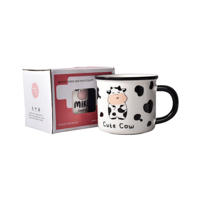 MUG POCILLO DISEÑO DE VACAS CERAMICA DE 350ML DIM:8X8X8