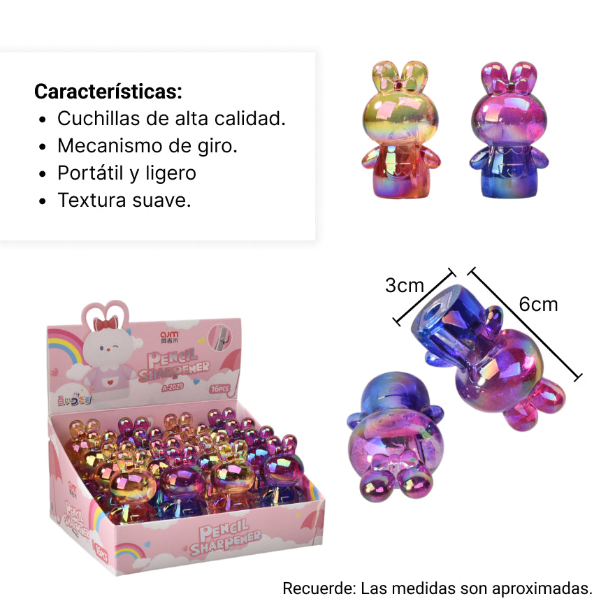 tajalapiz forma de conejo dim-3cm