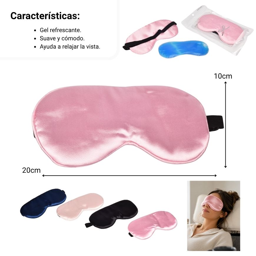 tapa ojos antifaz para dormir dim:20x10cm