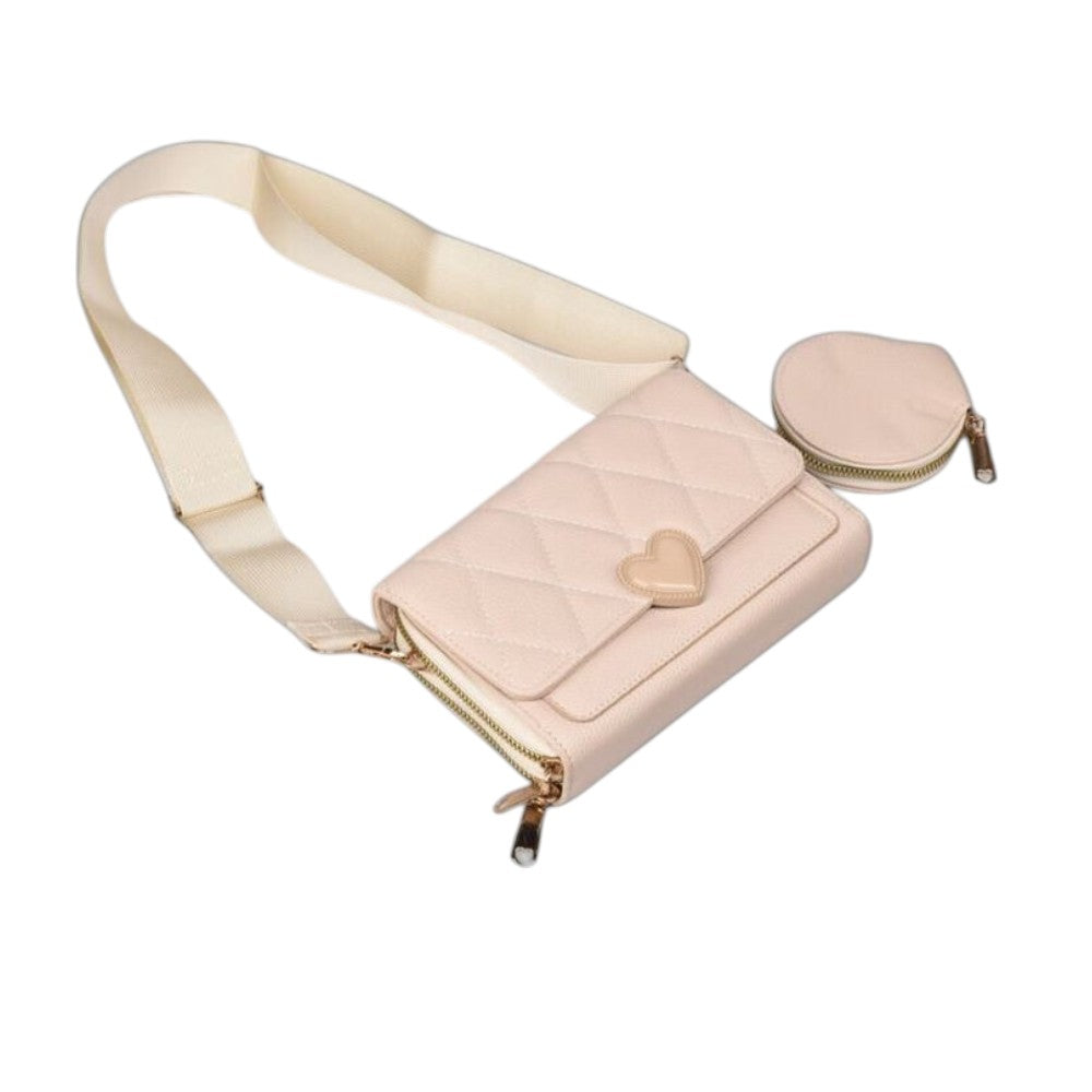bolso para dama sintetico con monedero dim: 20x12x5