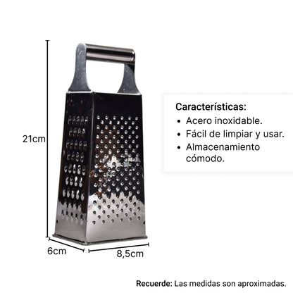 RALLADOR EN ACERO INOXIDABLE DIM:9X6X21CM