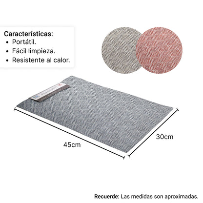 INDIVIDUALES COMEDOR HOGAR MESA Dim: 30*45