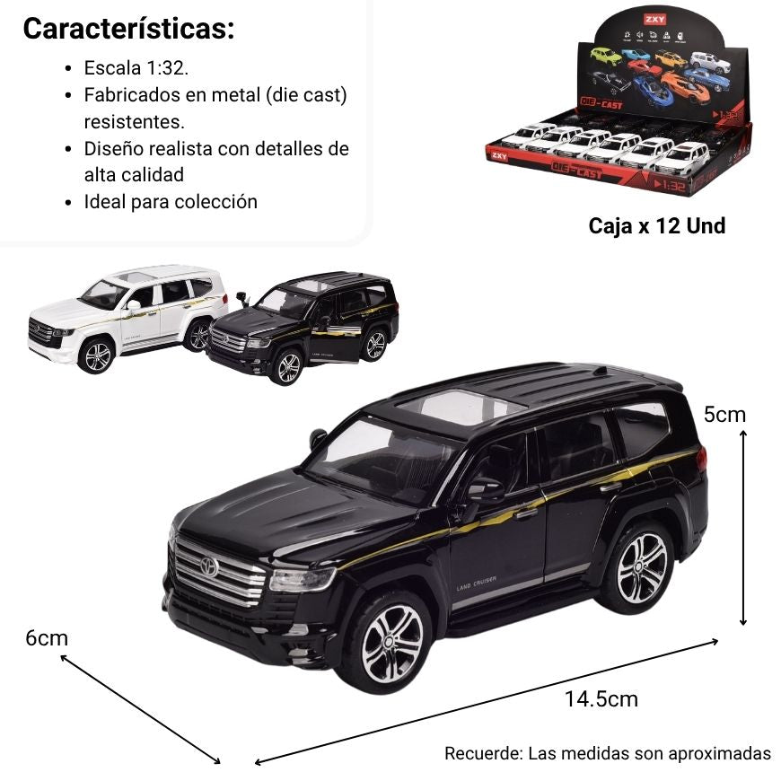 camioneta coleccionable metalica dim: 14.5 x 6.5 x 5.6 cm