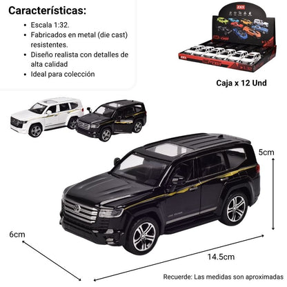 CAMIONETA COLECCIONABLE METALICA DIM: 14.5 x 6.5 x 5.6 cm