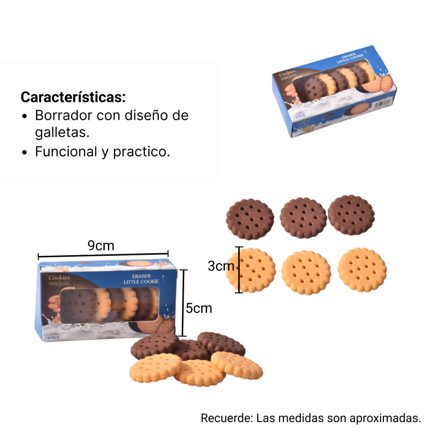 borradores forma de galletas